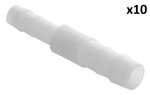 Reductor de manguera recto 10x8 mm x10 piezas