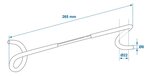 Gancho colgante de doble cara para poste de tienda 26,5 cm