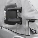 Cubierta de ventana gris para Fiat Ducato X250 desde 06-2006 hasta 2014