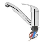 Grifo mezclador ceramico Carino 12V diámetro 33 mm cromo x5 unidades