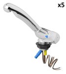 Grifo de agua fria Keramik Style 12V diametro 33 mm cromo x5 unidades