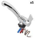 Grifo mezclador Keramik Style 12V diametro 33 mm cromo x5 unidades