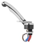Grifo mezclador ceramico Deluxe diámetro 27 mm cromo/negro x5 stuks