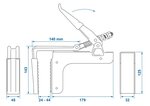 Abrazadera para tablero de carga