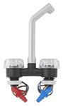 Grifo mezclador De Luxe diametro 20 mm negro/cromo, mando grande x5 unidades
