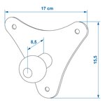 Soporte de pared para portabicicletas