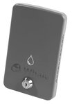 Tapa empotrable gris con cerradura