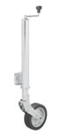 Rueda jockey 570/60 mm con llanta metalica grande y neumatico de goma 220 x 65 mm, plegable 300 kg