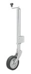 Rueda jockey 570/60 mm con llanta metalica grande y neumatico de goma 220 x 65 mm, plegable 300 kg