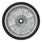 Neumatico para rueda jockey con llanta metalica grande y neumatico de goma 220 x 65 mm, 300 kg