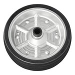 Neumatico para rueda jockey con llanta metalica grande y neumatico de goma 220 x 65 mm, 300 kg