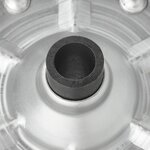 Neumatico para rueda jockey con llanta metalica grande y neumatico de goma 220 x 65 mm, 300 kg