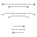 Arco metalico extensible 100-155 cm para lona de remolque