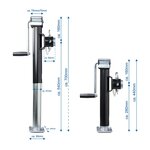 Pata de soporte giratoria Heavy Duty SH42/1000 kg x2 piezas