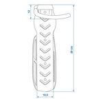 Soporte de pared para 1 bicicleta – juego de 2 unidades