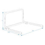 Soporte de pared plegable para 1 bicicleta
