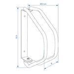 Soporte de pared para 1 bicicleta
