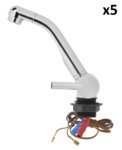 Grifo mezclador Trend A con cano Style 3000 12V diametro 33 mm cromo x5 unidades