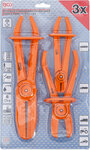 Juego de pinzas para tubos 155-255 mm 3 piezas