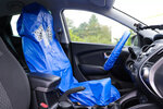 Protector de volante y asiento universal piel sintética