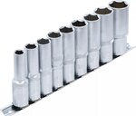 Juego de llaves de vaso hexagonal, largas entrada 12,5 mm (1/2) 10 - 24 mm 9 piezas