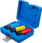 Juego de vasos de impacto con protector de plastico entrada (1/2) 17 / 19 / 21 mm 3 pieces