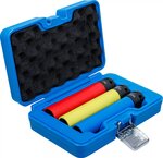 Juego de vasos de impacto con protector de plastico extra largas entrada (1/2) 17 / 19 / 21 mm 3 piezas