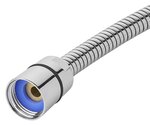 Manguera de ducha metalica 1,5 m 3/8 tuerca giratoria - 1/2 cono x5 piezas