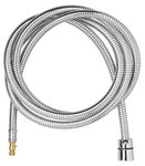 Manguera de ducha metalica 1,5 m 3/8 tuerca giratoria - 1/2 cono x5 piezas