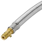 Manguera de ducha metalica 1,5 m 3/8 tuerca giratoria - 1/2 cono x5 piezas