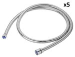 Manguera de ducha Carletta para conexion exterior 2 m x5 piezas