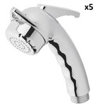 Ducha de mano Charisma cromada sin manguera x5 piezas