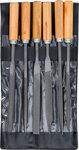 Juego de limas para llaves mango de madera 100 mm 6 piezas