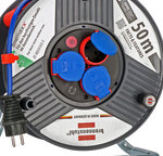 Carrete de cable 50 m IP44 AT-N05V3V3-F 3G1,5 azul