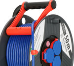 Carrete de cable 50 m IP44 AT-N05V3V3-F 3G1,5 azul