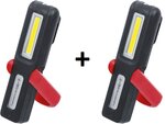 COB-LED Lampara de mano de trabajo x2 piezas