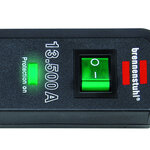 Regleta con proteccion contra sobretensiones 6 tomas antracita 1,5 m 13.500A H05VV-F 3G1,5