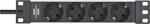 Alu-Line Regleta 10 4 tomas 2m H05VV-F 3G1,5 + interruptor