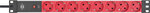 Regleta 8 tomas 2m H05VV-F 3G1,0 + interruptor