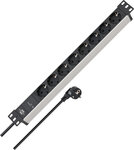 Protector contra sobretensiones 19.500 A 8 tomas 2m H05VV-F3G1,5