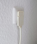 Regleta con enchufe plano 4 tomas blanca 2m H05VV-F 3G1,5