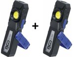 Lampara de taller LED COB con iman y gancho plegable x2 stuks