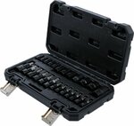 Juego de puntas y llaves de vaso entrada (1/4), (3/8), (1/2) E-Torx / perfil en T (para Torx) 25 piezas