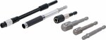 Conjunto de adaptadores y extensiones para taladros electricos 6 piezas