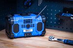 Radio DAB a bateria hibrido 18 V y 230 V sin bateria