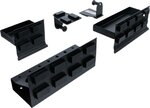 Juego de estantes magneticos y soporte para rollos de papel 4 piezas
