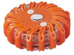 Disco de advertencia naranja con 16 LED