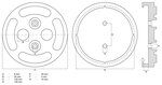 Plato de goma para plataformas elevadoras Ø 140 mm