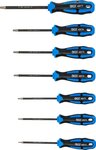 Schraubendreher-Satz diamantbeschichtet T-Profil (fur Torx) T10 - T40 7-tlg
