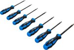 Schraubendreher-Satz diamantbeschichtet T-Profil (fur Torx) T10 - T40 7-tlg